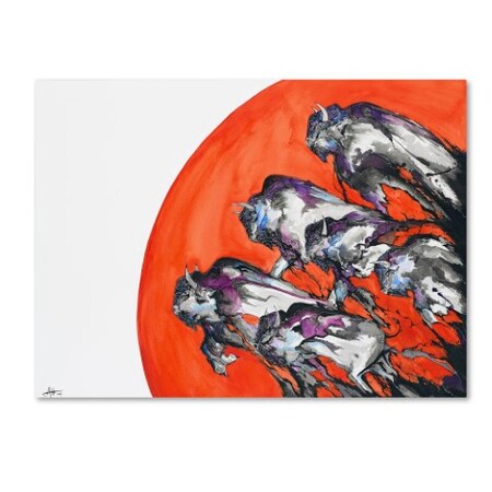 Trademark Fine Art Marc Allante 'Out Of A Rising Sun' Canvas Art, 24x32 ALI2311-C2432GG